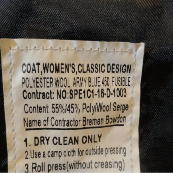 BREMEN BOWDON WOMEN'S sz12WR ASU ARMY SERVICE UNIFORM JACKET LD 6402 - Picture 11 of 13